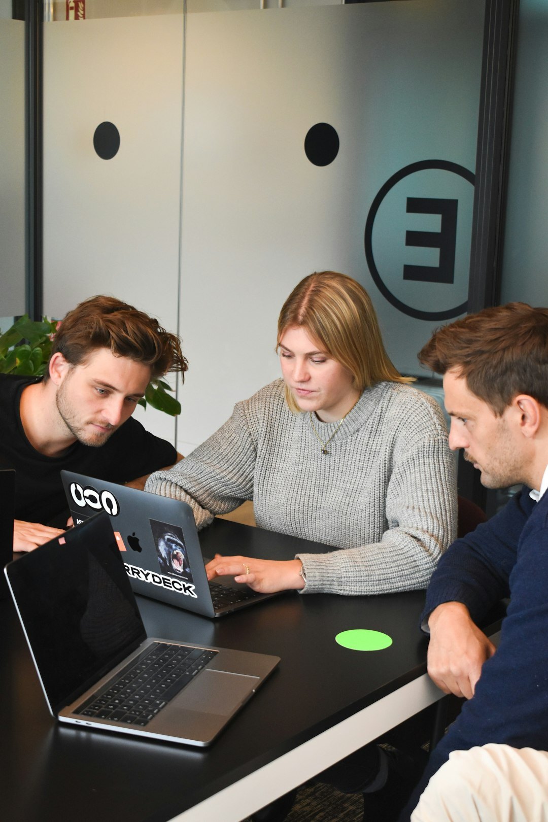 team meeting in office