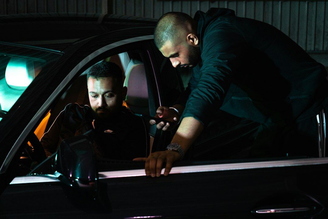 private investigator searching